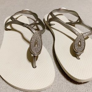 Havaianas Luna Special Crystal Glam Sandals